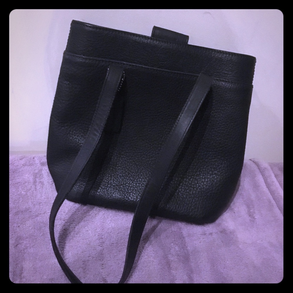 Vintage Coach Black Small Tote